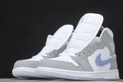 Mid Wolf Jordan Aluminum Grey Air 1 0821